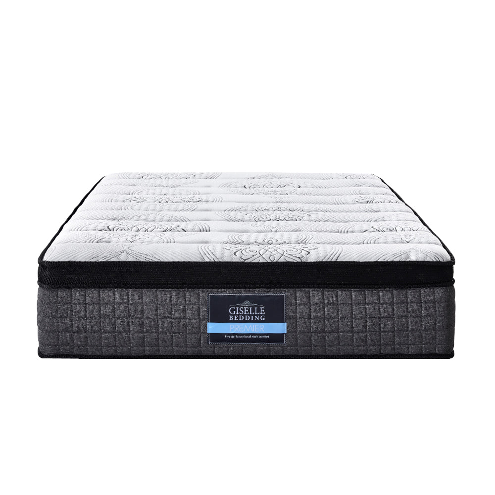 Giselle Single Bed Mattress 9 Zone Pocket Spring Latex Foam Medium Firm 34cm-Furniture &gt; Mattresses-PEROZ Accessories