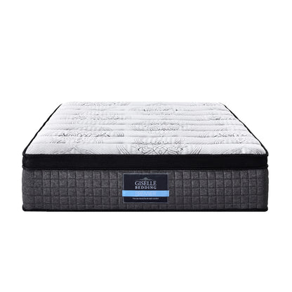 Giselle Single Bed Mattress 9 Zone Pocket Spring Latex Foam Medium Firm 34cm-Furniture &gt; Mattresses-PEROZ Accessories