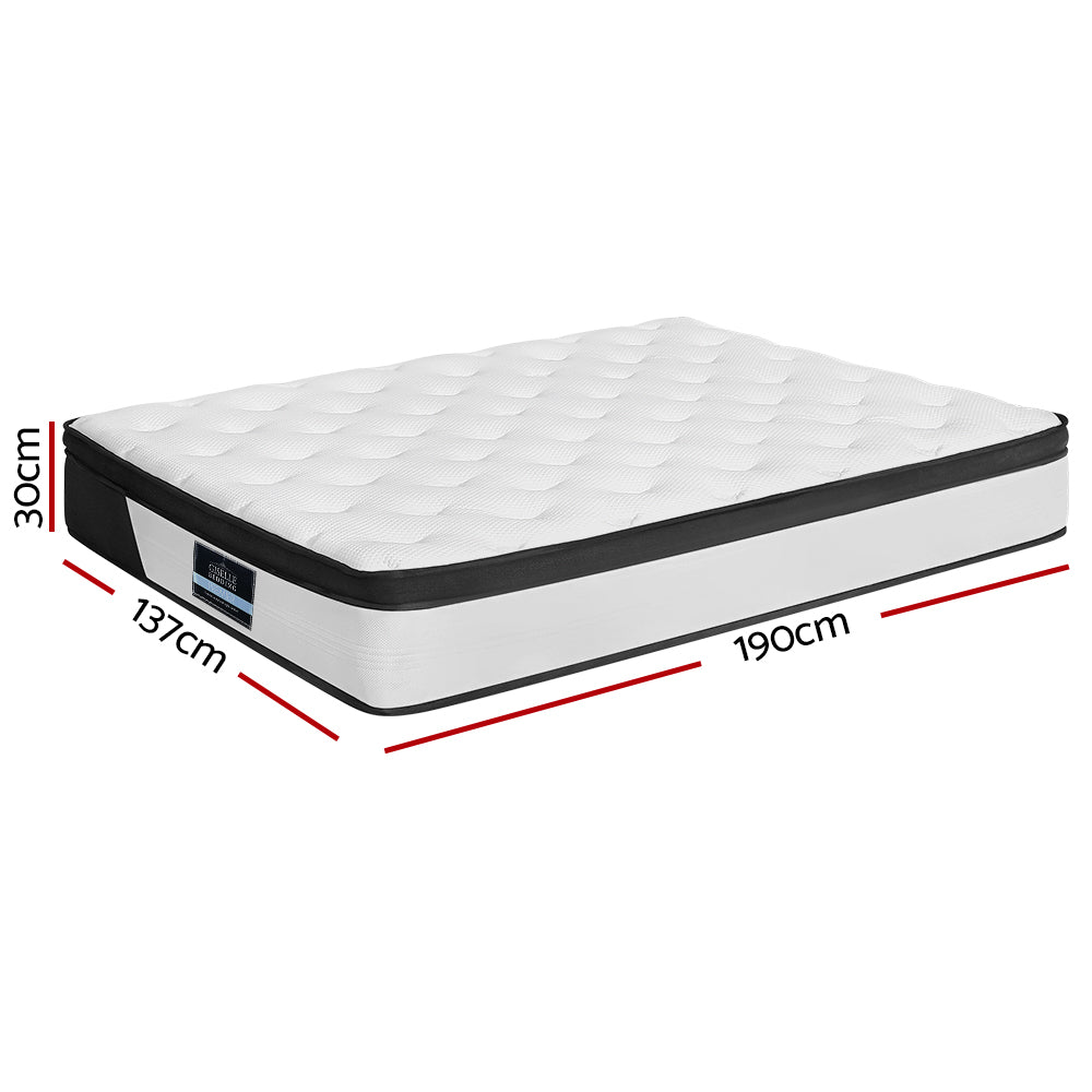 Giselle Bedding Mattress Pocket Spring Medium Firm 30cm PENA Mattresses Double-Furniture &gt; Mattresses-PEROZ Accessories
