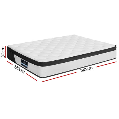 Giselle Bedding Mattress Pocket Spring Medium Firm 30cm PENA Mattresses Double-Furniture &gt; Mattresses-PEROZ Accessories