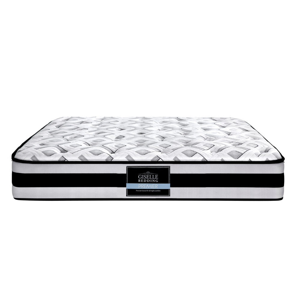 Giselle Bedding Rumba Tight Top Pocket Spring Mattress 24cm Thick Double-Furniture &gt; Mattresses-PEROZ Accessories