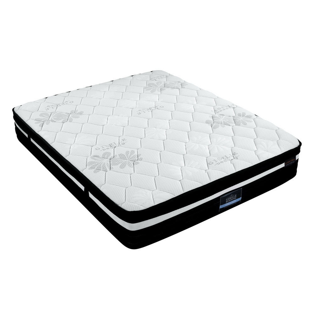 Giselle King Single Bed Mattress Size Extra Firm 7 Zone Pocket Spring Foam 28cm-Furniture &gt; Mattresses-PEROZ Accessories
