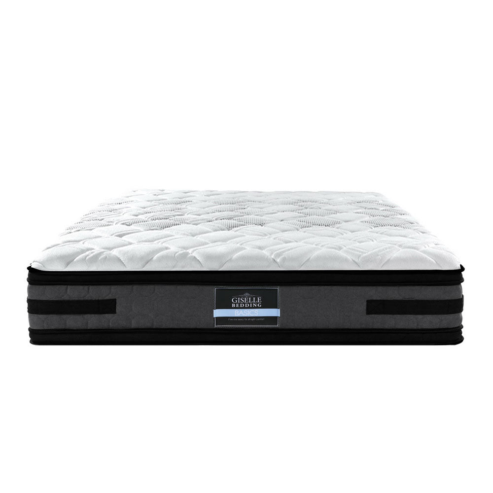 Giselle Bedding Luna Euro Top Cool Gel Pocket Spring Mattress 36cm Thick Double-Furniture &gt; Mattresses-PEROZ Accessories