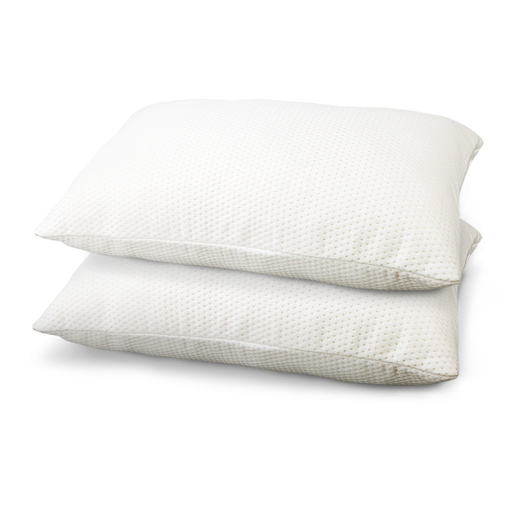 Giselle Bedding Set of 2 Visco Elastic Memory Foam Pillows-Home &amp; Garden &gt; Bedding-PEROZ Accessories