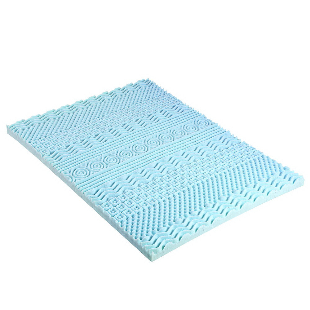 Giselle Bedding Memory Foam Mattress Topper 11-Zone 8cm Queen-Home &amp; Garden &gt; Bedding-PEROZ Accessories