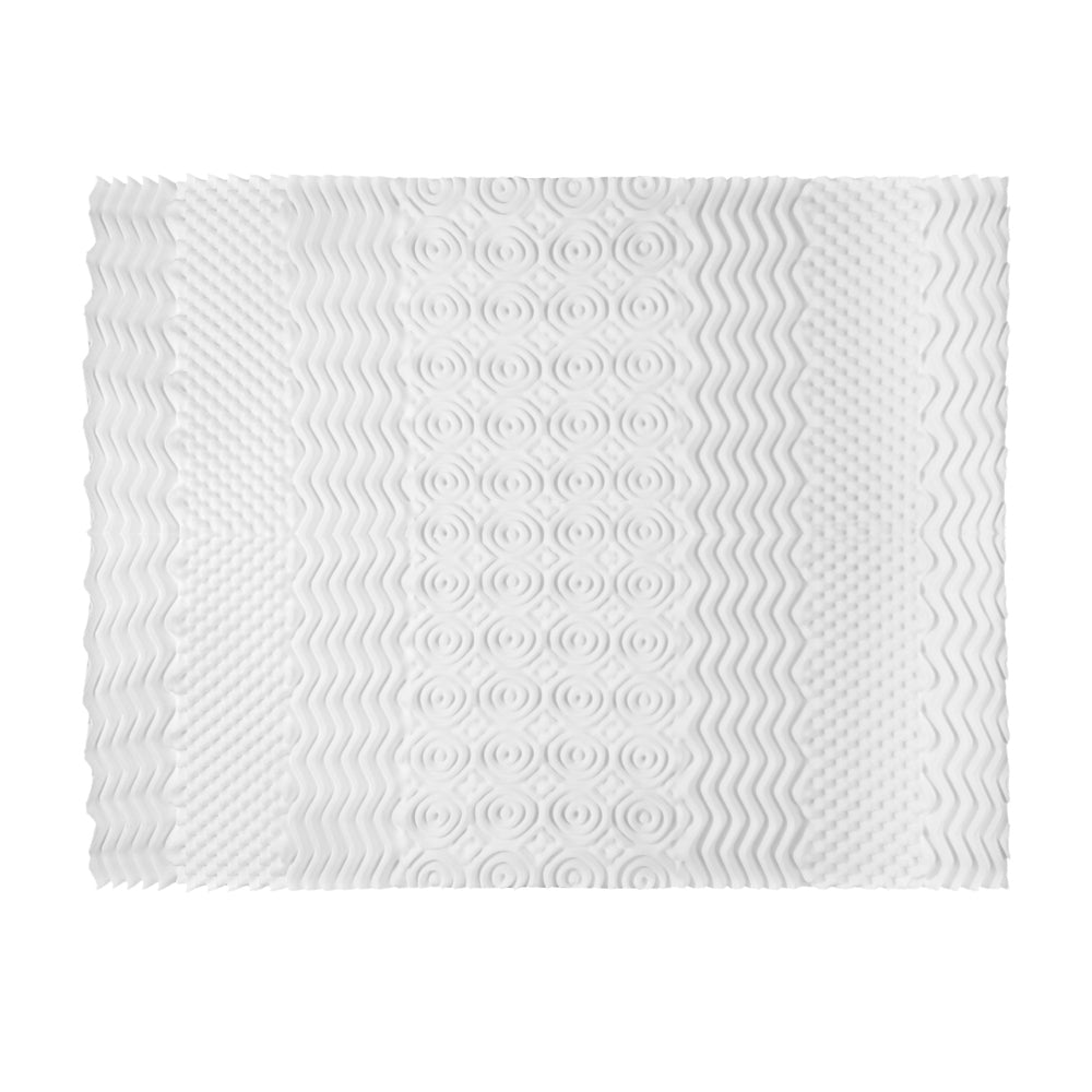 Giselle Bedding Memory Foam Mattress Topper 7-Zone Airflow Pad 8cm Single White-Furniture &gt; Mattresses-PEROZ Accessories
