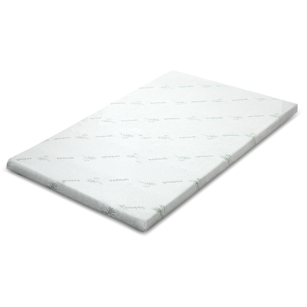 Giselle Bedding Cool Gel Memory Foam Mattress Topper w/Bamboo Cover 5cm - Queen-Furniture &gt; Mattresses-PEROZ Accessories
