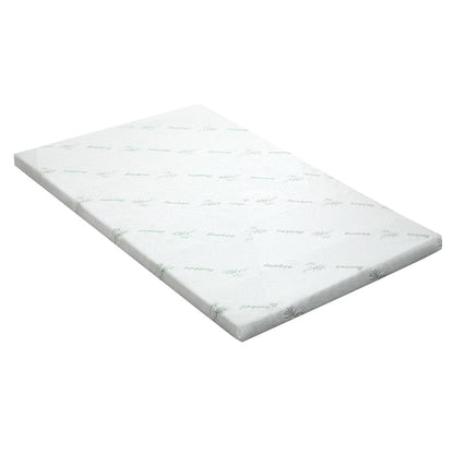 Giselle Bedding Cool Gel Memory Foam Mattress Topper w/Bamboo Cover 5cm - Single-Furniture &gt; Mattresses-PEROZ Accessories