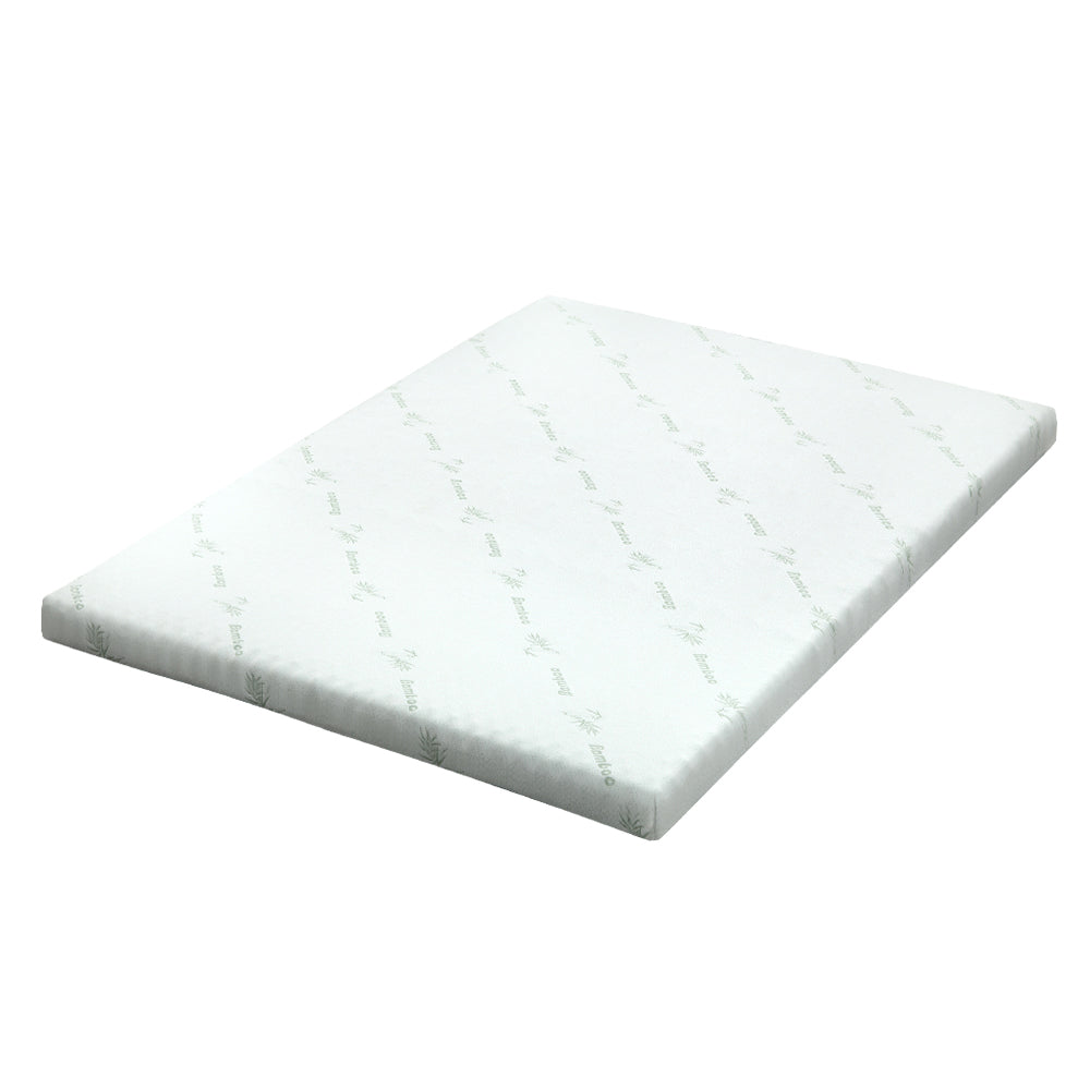 Giselle Bedding Cool Gel Memory Foam Mattress Topper w/Bamboo Cover 8cm - King-Furniture &gt; Mattresses-PEROZ Accessories