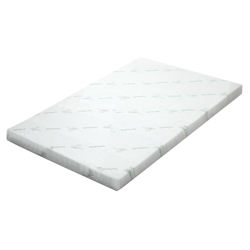 Giselle Bedding Cool Gel Memory Foam Mattress Topper w/Bamboo Cover 8cm - Single-Furniture &gt; Mattresses-PEROZ Accessories
