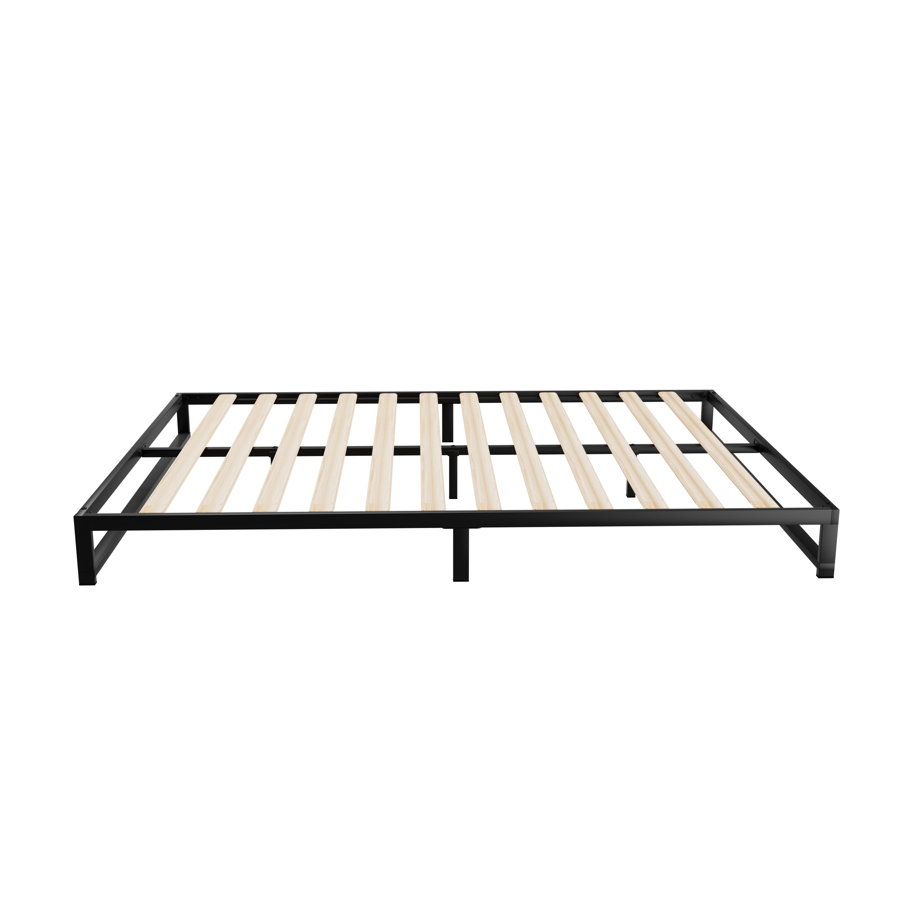 Artiss Metal Bed Frame Double Size Bed Base Mattress Platform Black BERU-Furniture &gt; Bedroom - Peroz Australia - Image - 4