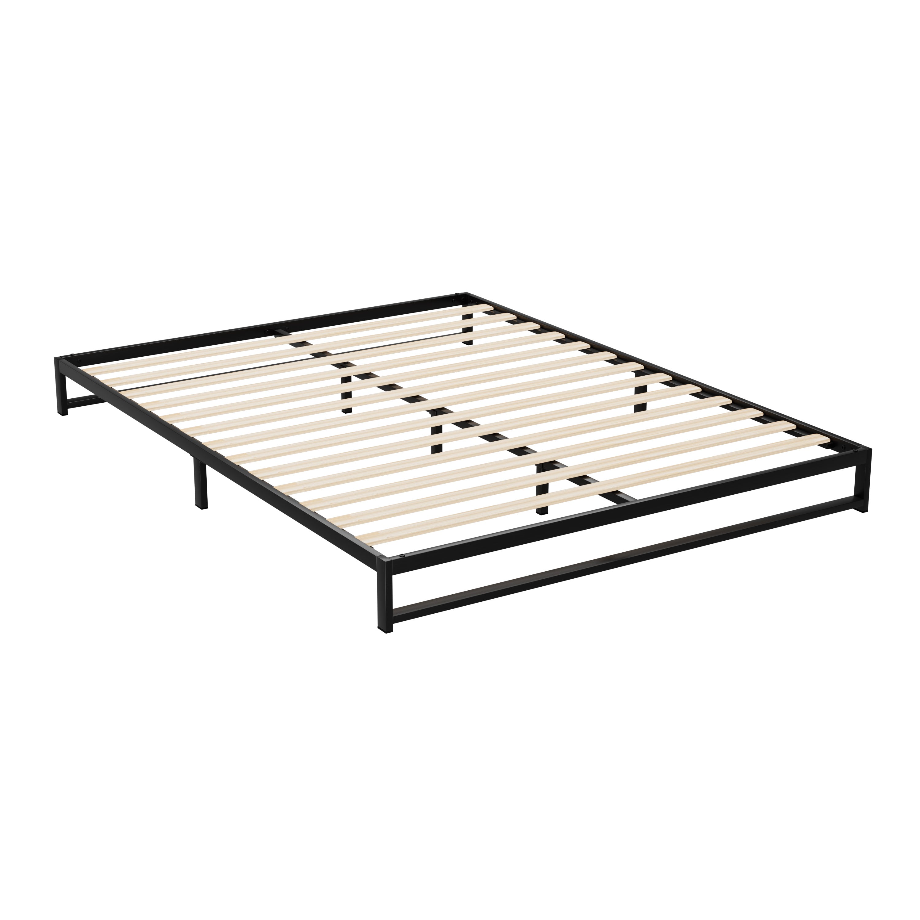 Artiss Metal Bed Frame Queen Size Bed Base Mattress Platform Black BERU-Furniture &gt; Bedroom - Peroz Australia - Image - 1