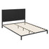Artiss Bed Frame Metal Bed Base with Charcoal Fabric Headboard Queen Size PADA-Furniture > Bedroom-PEROZ Accessories