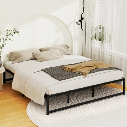 Artiss Bed Frame Metal Platform King Size Bed Base Mattress Black TINO-Furniture &gt; Bedroom - Peroz Australia - Image - 1