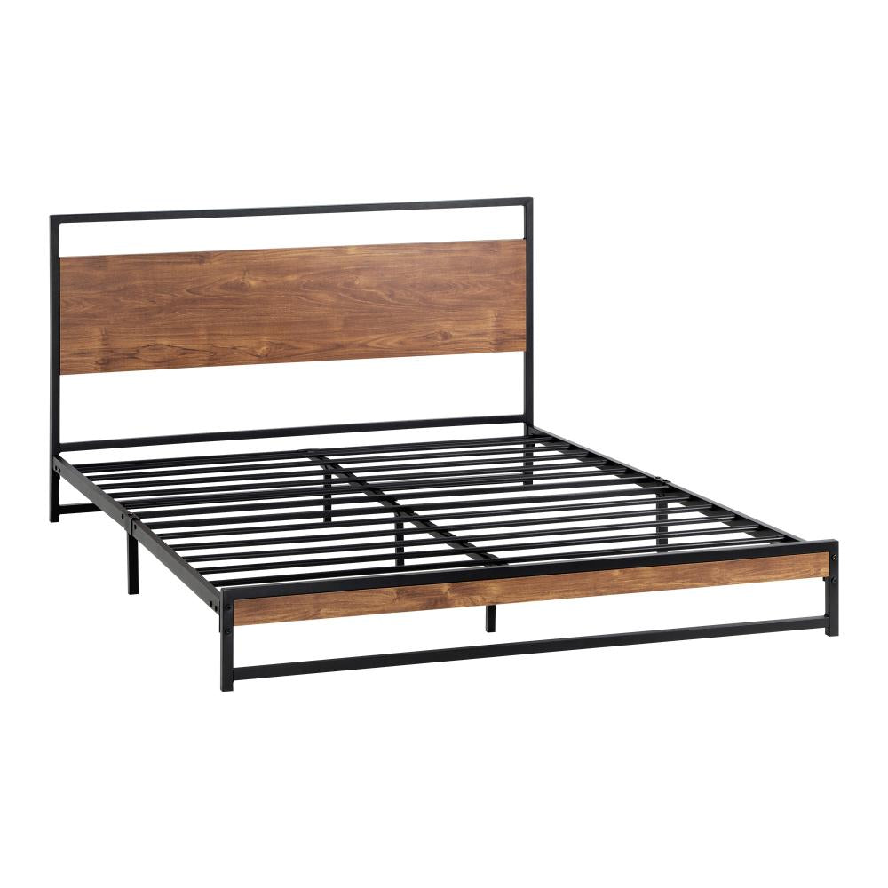 Shop Oikiture Metal Bed Frame Queen Size Beds Base Platform Wood  | PEROZ Australia
