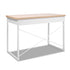 Artiss Metal Desk with Drawer - White with Wooden Top-Furniture > Office - Peroz Australia - Image - 1