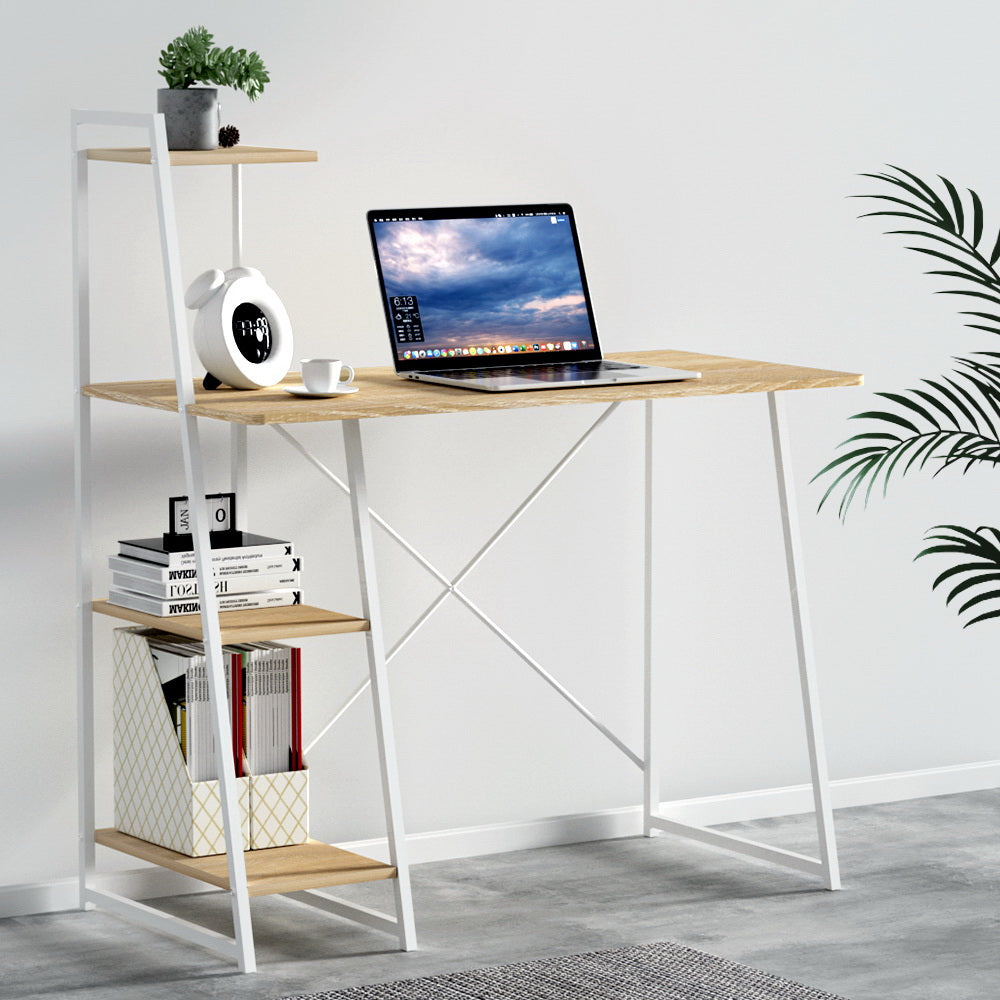 Artiss Computer Desk Laptop Table Bookshelf Desk Storage Rack Home Study Office-Furniture &gt; Office - Peroz Australia - Image - 1