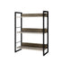 Artiss Bookshelf Display Shelves Metal Bookcase Wooden Book Shelf Wall Storage-Furniture > Office - Peroz Australia - Image - 1