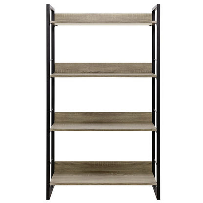 Artiss Book Shelf Display Shelves Corner Wall Wood Metal Stand Hollow Storage-Furniture &gt; Office - Peroz Australia - Image - 3