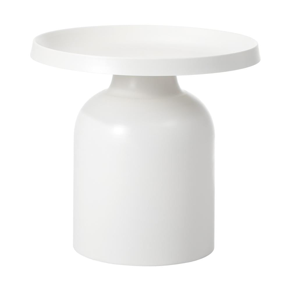 Oikiture Coffee Table Round End Table Side Table White |PEROZ Australia