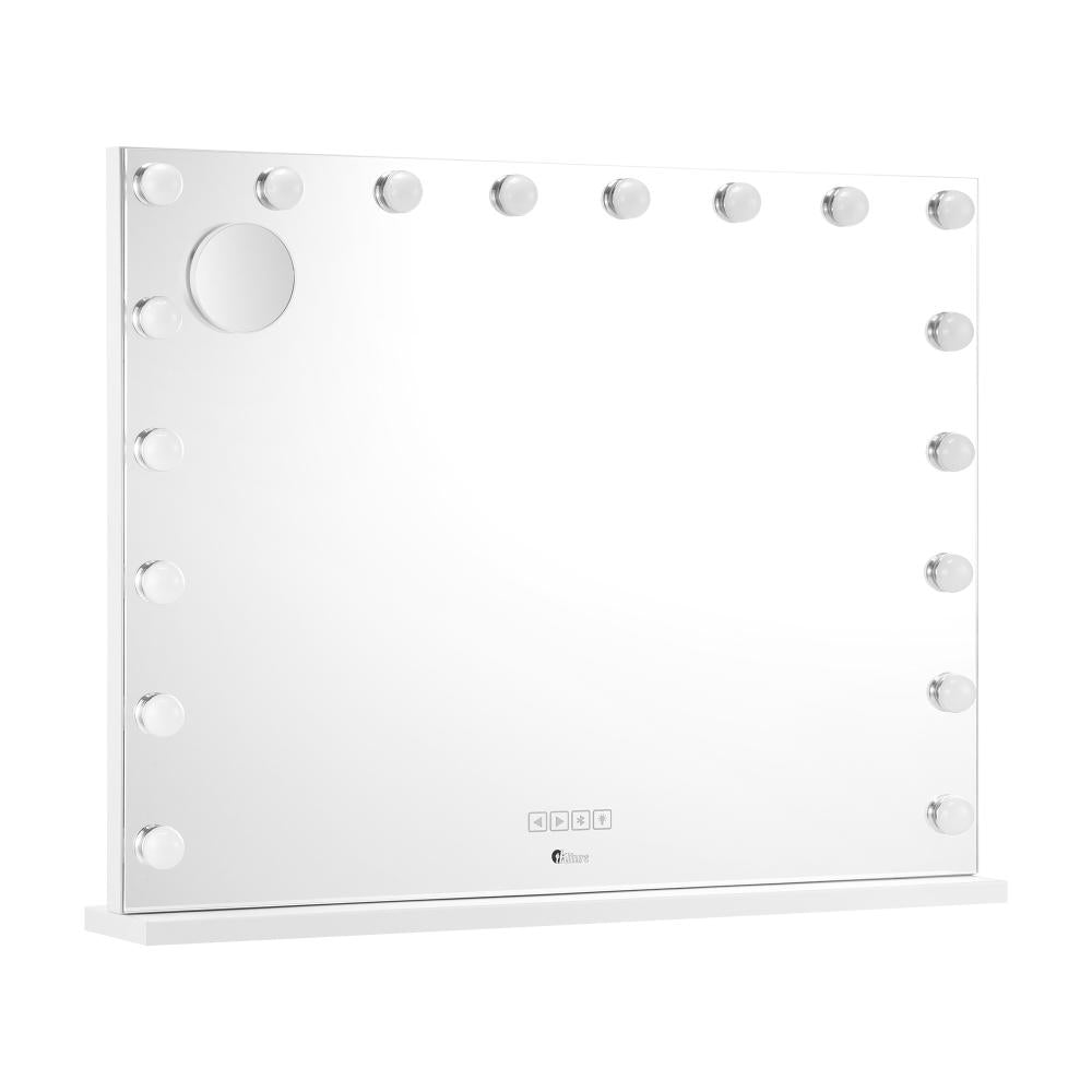 Oikiture Bluetooth Hollywood Makeup Mirrors with LED Light 80x58cm Vanity Mirror |PEROZ Australia