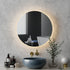 Embellir Bluetooth LED Wall Mirror With Light 60CM Bathroom Decor Round Mirrors-Health & Beauty > Makeup Mirrors-PEROZ Accessories