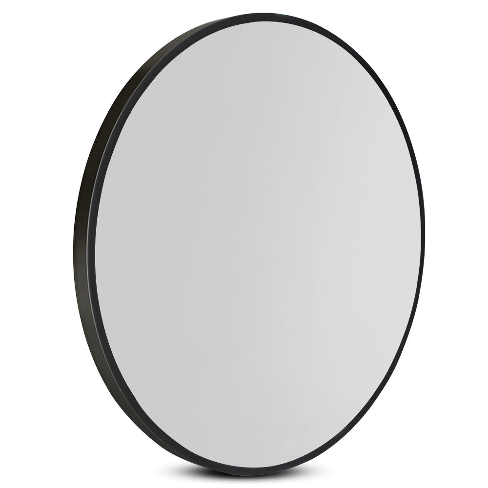 Embellir 80cm Wall Mirror Bathroom Round Makeup Mirror-Makeup Mirrors-PEROZ Accessories