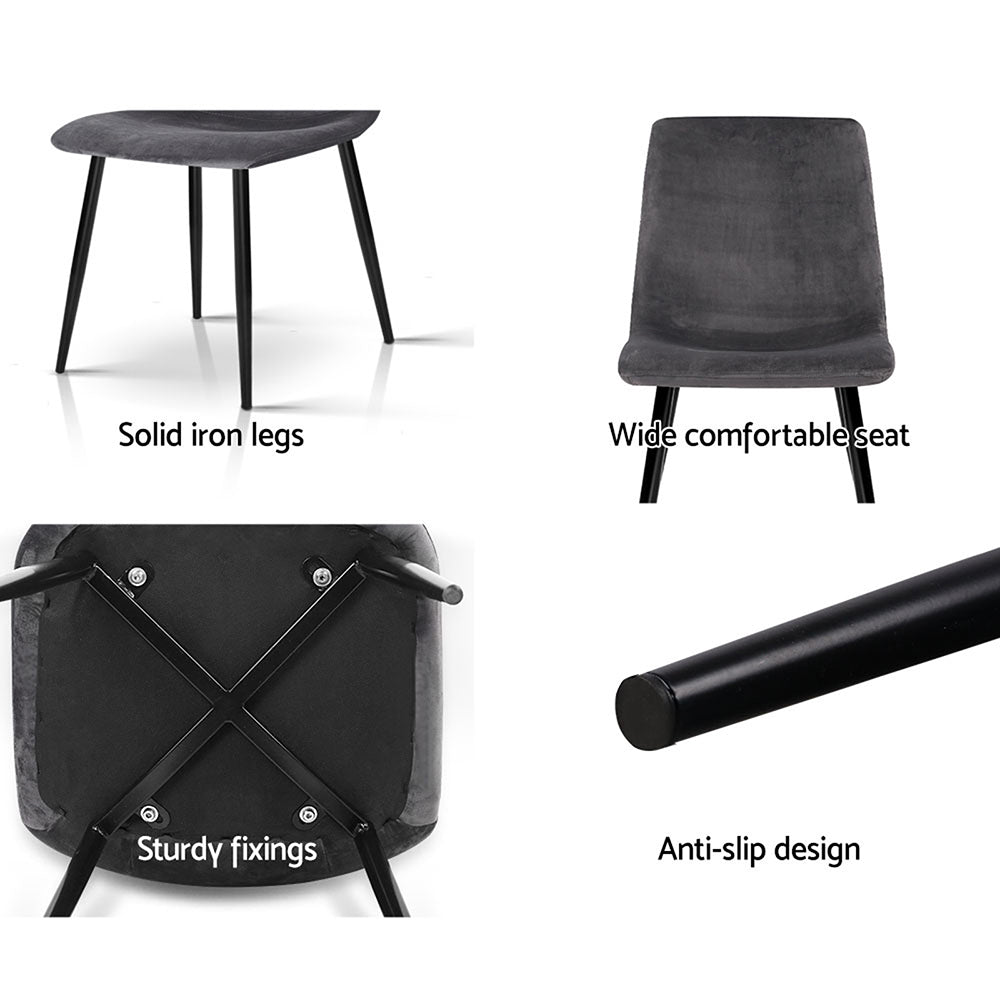 Set of 4 Artiss Modern Dining Chairs-Furniture &gt; Dining - Peroz Australia - Image - 7