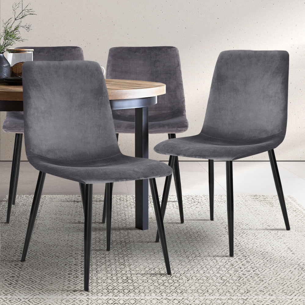 Set of 4 Artiss Modern Dining Chairs-Furniture &gt; Dining - Peroz Australia - Image - 1