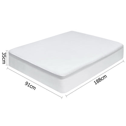 Giselle Bedding Single Size Waterproof Bamboo Mattress Protector-Home &amp; Garden &gt; Bedding-PEROZ Accessories