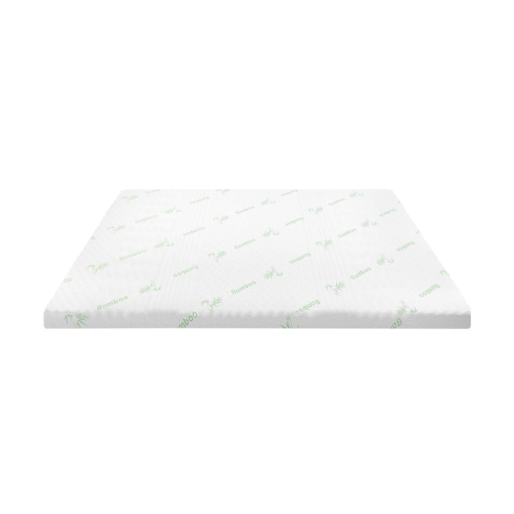 Bedra Memory Foam Mattress Topper Cool Gel Bed Bamboo Cover 7-Zone 5CM Queen-Mattress Topper-PEROZ Accessories