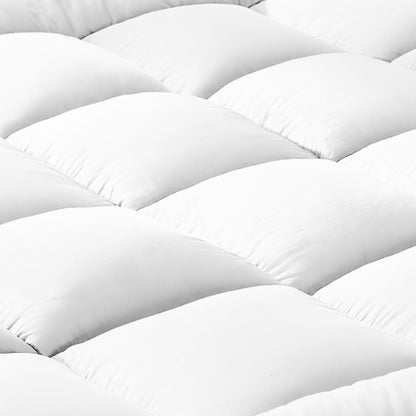 Bedra Mattress Topper Microfibre Pillowtop Protector Underlay Pad King-Mattress Topper-PEROZ Accessories