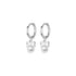 Anyco Fashion Earrings Sterling Silver Cute Butterfly Synthetic Pearl Pendant Drop Charm Gold Plated Huggies Jewelry For Women-Earrings-PEROZ Accessories