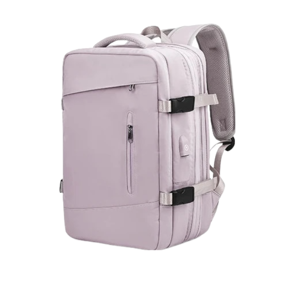 Anypack Backpack Pink Expandable Airplane Travel Bag For Women and Men Laptop Multifunctional Luggage Large Capacity-Backpacks-PEROZ Accessories