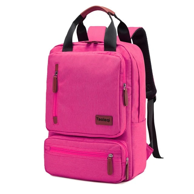 Anypack Backpack Pink Computer Backpack Light 15 inch Laptop Bag 2023 Waterproof Oxford Cloth Anti-theft Travel Backpack-Backpacks-PEROZ Accessories
