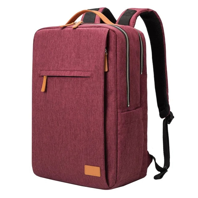 Anypack Backpack Red Multifunctional Notebook Computer Student Schoolbag Large Capacity Travel Bag for Men and Women&