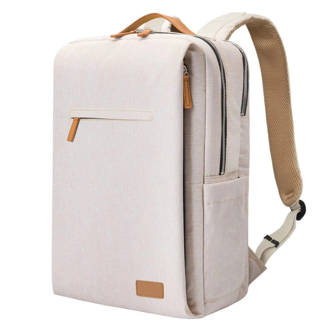 Anypack Backpack White Multifunctional Notebook Computer Student Schoolbag Large Capacity Travel Bag for Men and Women&