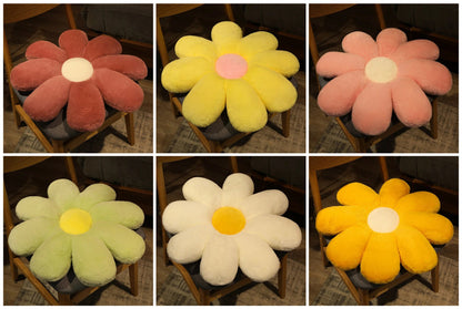 Anyhouz Plush Pillow Green Flower Shape Stuffed Soft Pillow Seat Cushion Room Decor 50cm-Pillow-PEROZ Accessories