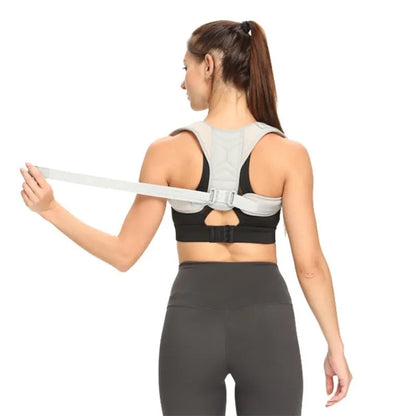 Anyfit Black Corrector Belt XL Back Posture Adjustable Neck Brace Training Equipment Shoulder Support Correction Belt-Corrector Belt-PEROZ Accessories