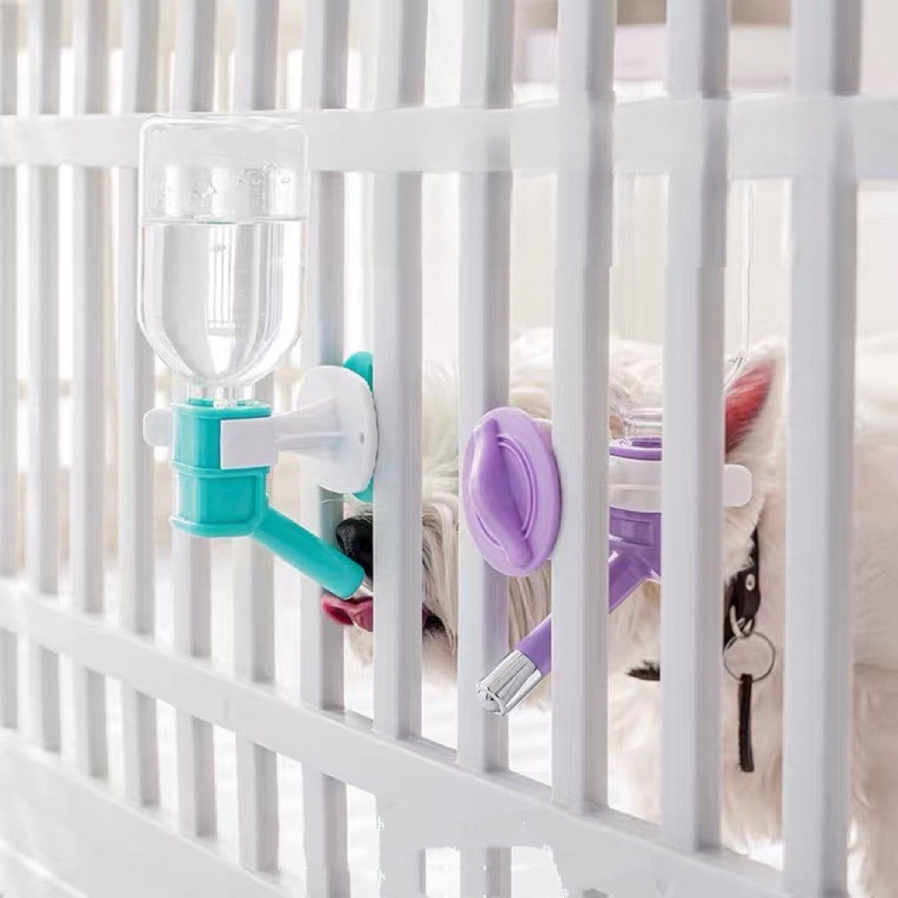 AnyWags Purple Leak-Proof Convenient Hanging Drinking Water Bottle Easy Hydration for Dogs, Cats, and Rabbits Pet-Pet Supplies-PEROZ Accessories