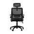 Oikiture Office Chair Home Computer Chairs Black Gaming Chair Mesh Headrest and Backrest