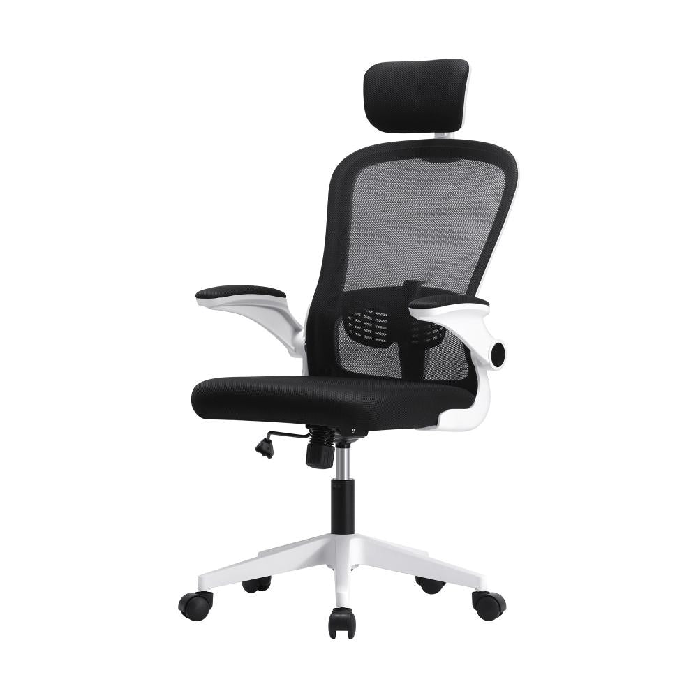 Oikiture Mesh Office Chair Executive Fabric Gaming Seat Racing Tilt Computer WHBK | PEROZ Australia