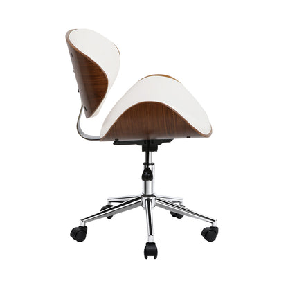Artiss Leather Office Chair White-Furniture &gt; Office - Peroz Australia - Image - 5