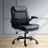 Artiss Office Chair Leather Computer Desk Chairs Executive Gaming Study Black-Furniture > Office - Peroz Australia - Image - 1