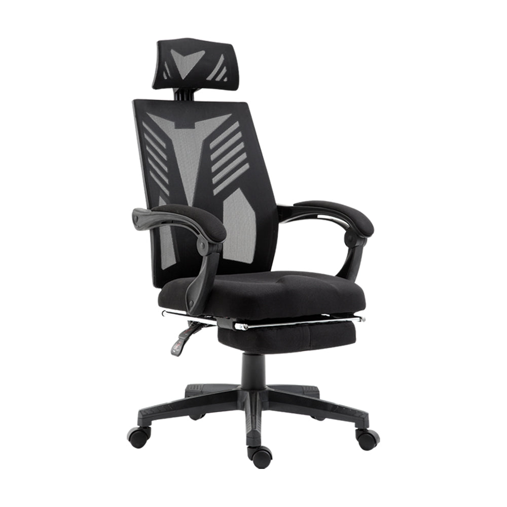 Artiss Gaming Office Chair Computer Desk Chair Home Work Recliner Black-Furniture &gt; Office - Peroz Australia - Image - 1
