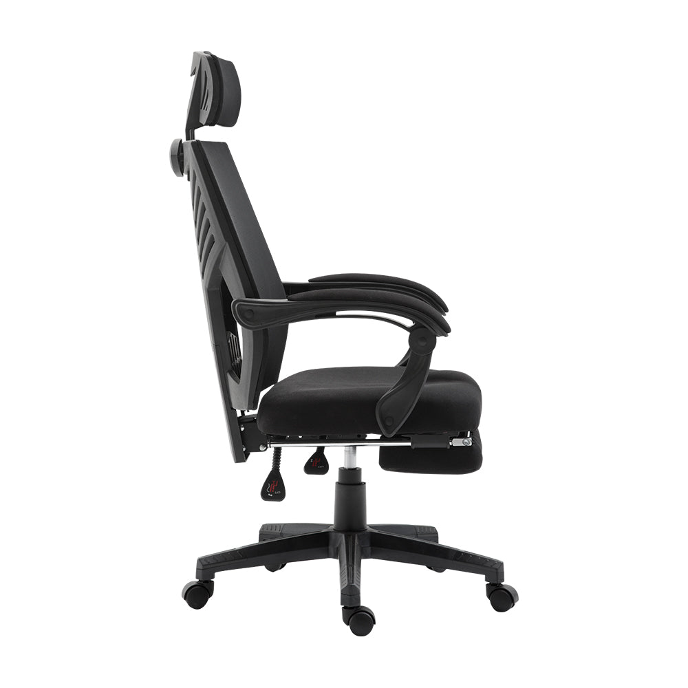 Artiss Gaming Office Chair Computer Desk Chair Home Work Recliner Black-Furniture &gt; Office - Peroz Australia - Image - 4