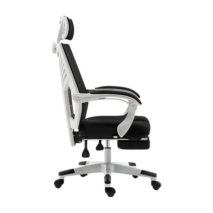 Artiss Gaming Office Chair Computer Desk Chair Home Work Recliner White-Furniture &gt; Office - Peroz Australia - Image - 4
