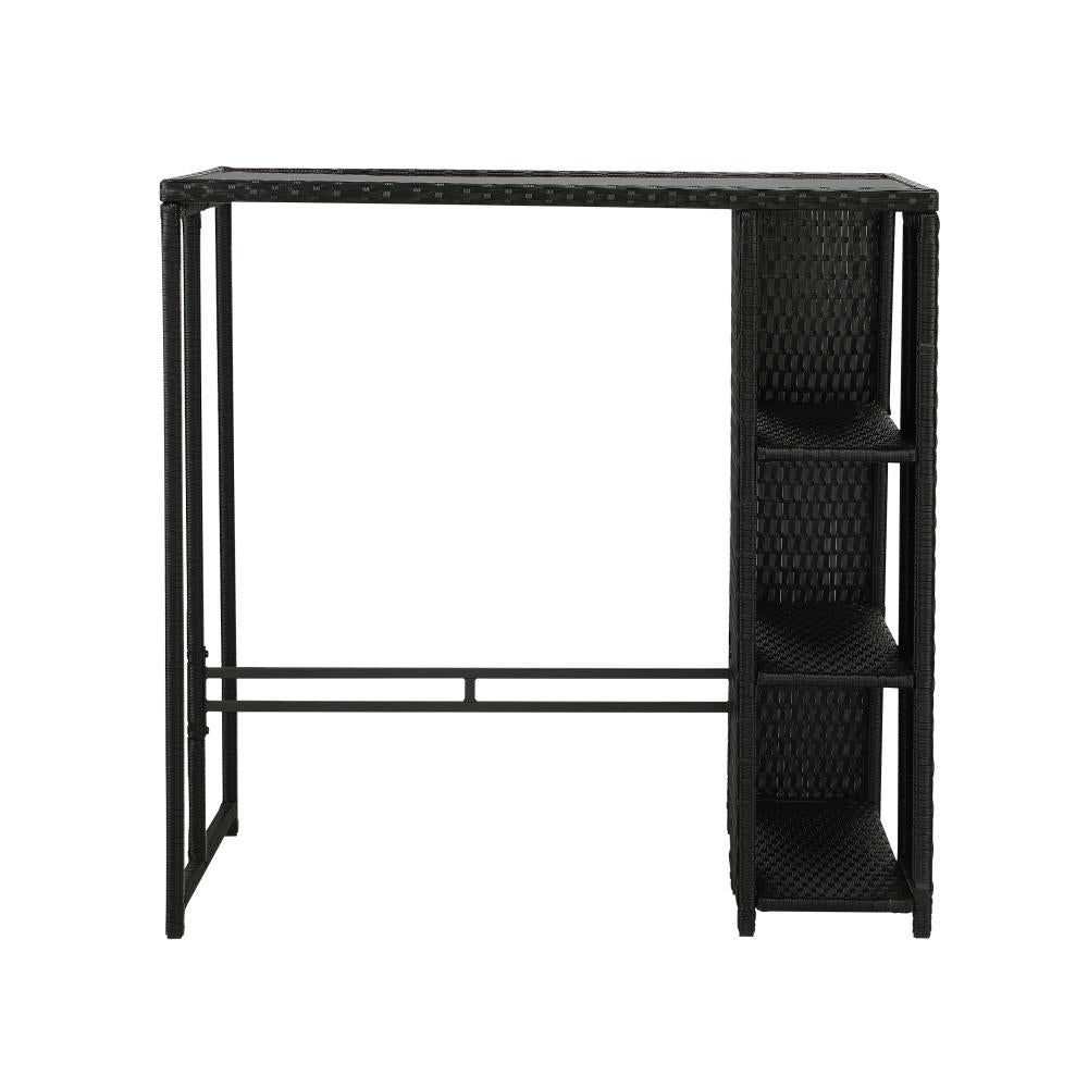 Livsip Rattan Outdoor Bar Table Furniture Cafe Table Patio Setting Dinning Table-Outdoor Bar Table-PEROZ Accessories