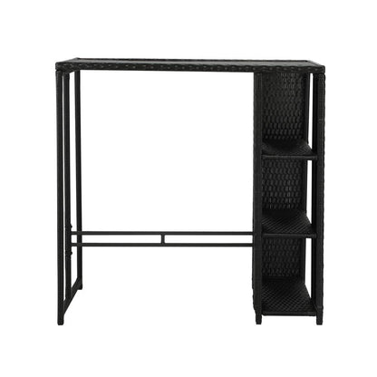 Livsip Rattan Outdoor Bar Table Furniture Cafe Table Patio Setting Dinning Table-Outdoor Bar Table-PEROZ Accessories