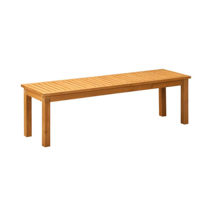 Shop Livsip 150cm Garden Bench Outdoor Wood Patio Dining Chair Slatted Seat 3 Seater  | PEROZ Australia